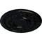 Ekena Millwork Dauphine Ceiling Medallion (Fits Canopies up to 13 1/4"), Hnd-Painted Jet Black, 33 7/8"OD x 1 3/8"P CM33DABLF - alternate 2